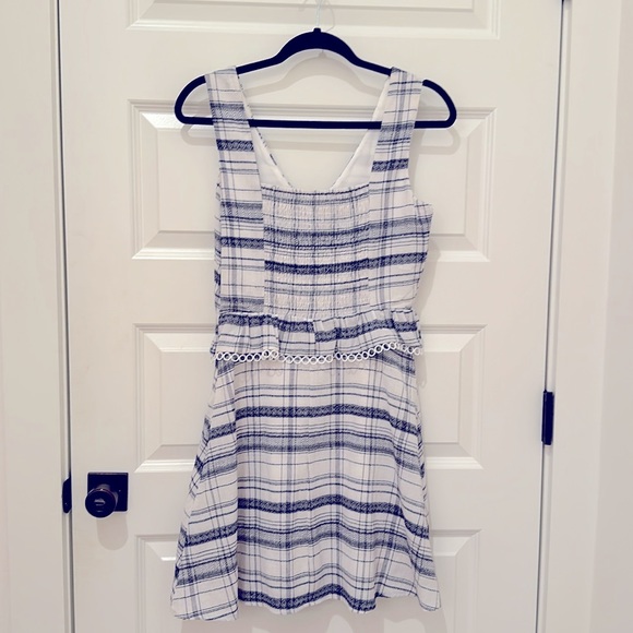 NWT Heartloom Peplum Tank Dress - Navy - Picture 2 of 3